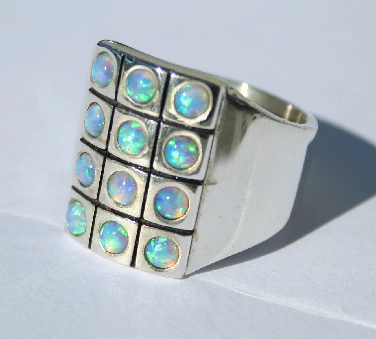 Chumky Labradorite RIng Gemstone ring