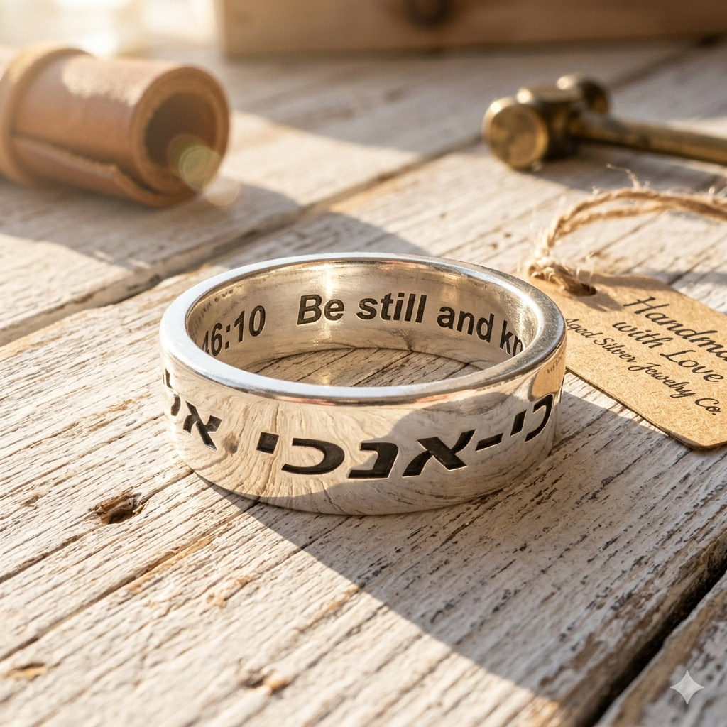 Custom Personalized Sterling Silver 925 Ring - 6mm Wide, 1.3mm Thick - Plus free 3D Render by Angelina Michaels