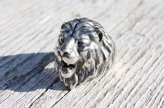 Lion ring 925 Sterling Silver