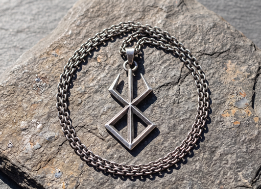 Berserk Brand of Sacrifice Pendant and Chain Sterling Silver